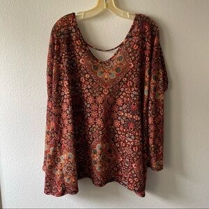 Judith March Twist Back Long Sleeve Top